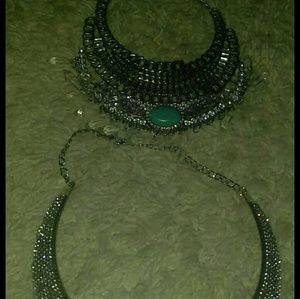 Set of two statement necklaces